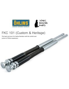 FKC 101 CARTRIDGE OHLINS NIX 25 + SPRINGS HARLEY ELECTRA GLIDE CLASSIC FLHTC 1999 2006